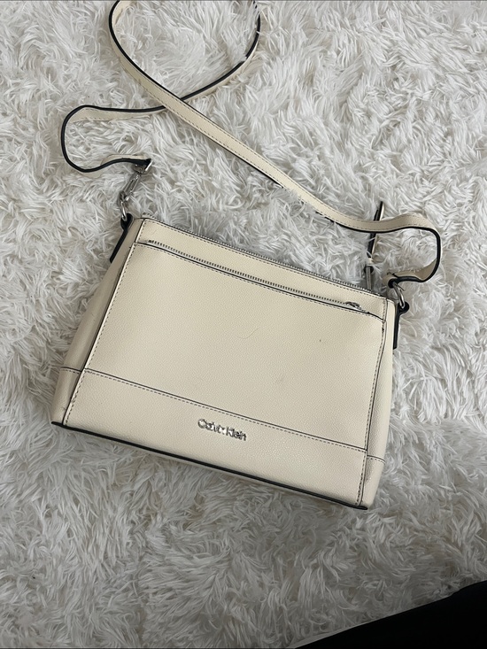 Calvin Klein Handbags - Calvin Klein Ivory Crossbody Shoulder Bag